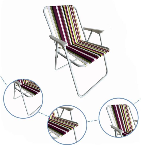 დასაკეცი სკამი VINTAGE - ყავისფერი (100კგ)