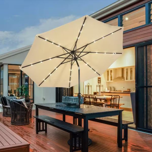 მაგიდის ქოლგა განათებით 6RIBS