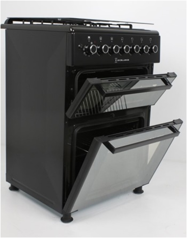 გაზქურა EXCELLENCE 6400 BLACK DOUBLE