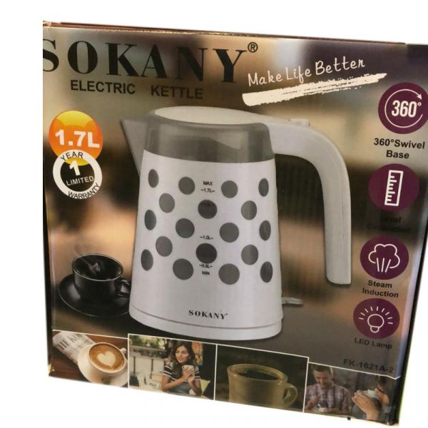 ელექტო ჩაიდანი Sokany FK-1621A-2