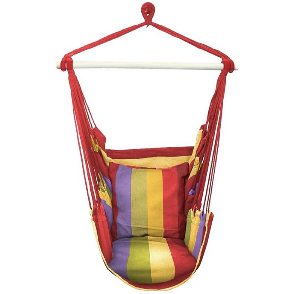 ჭრელი ჰამაკი-სკამი HAMSKR (წითელი)