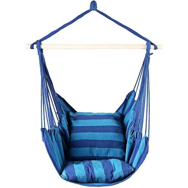 ჭრელი ჰამაკი-სკამი HAMSKB ლურჯი