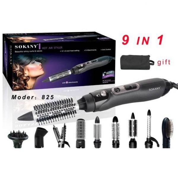თმის საშრობი სტაილერი Sokany 825- 9 in 1