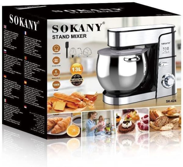 მიქსერი (ჯამით) SOKANY SC-624 (13L)