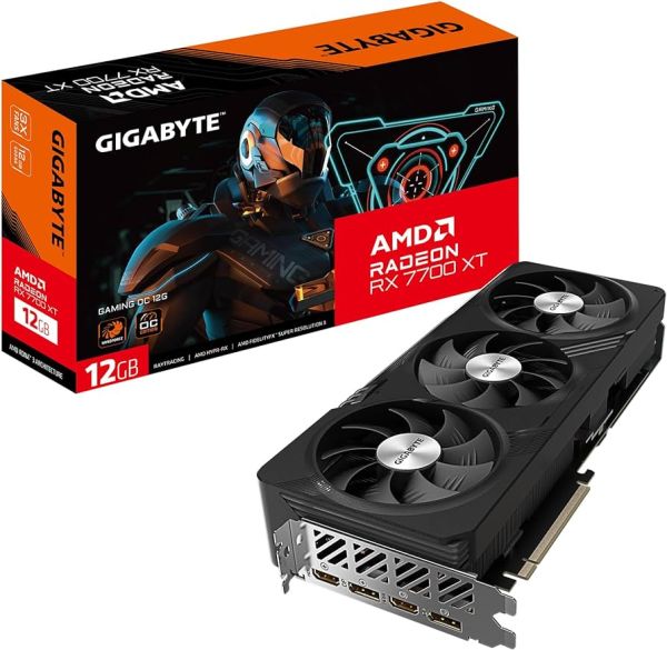 ვიდეო დაფა Gigabyte Radeon RX7700 XT GAMING OC 12G 12GB 192-Bit GDDR6 - GV-R77XTGAMING OC-12GD