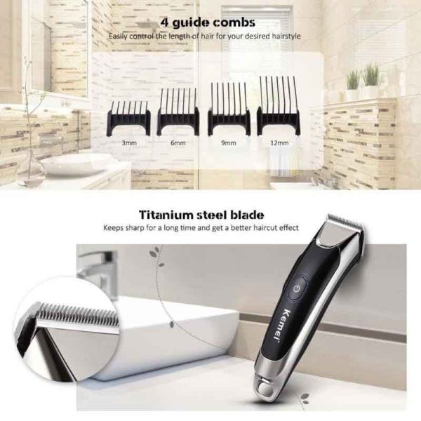 თმის საკრეჭი KEMEI KM-2810 ტიტანის 21524