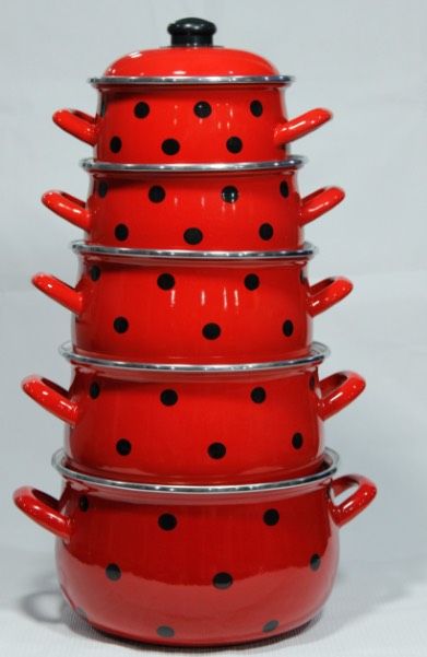 ემალის ქვაბების ნაკრები ARSHIA 16-18-20-22-24სმ 5ც 3946A