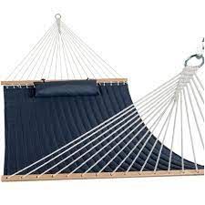 ორადგილიანი დელუქს ჰამაკი - ჯოხებით და ბალიშით S1