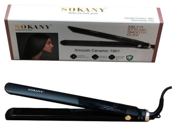 თმის უთო Sokany 1901 Smooth Ceramic