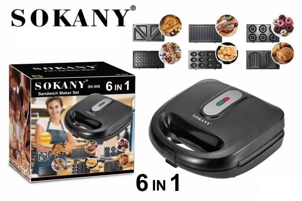 მულტიფუნქციური საცხობი Sokany SK-908 6 in 1