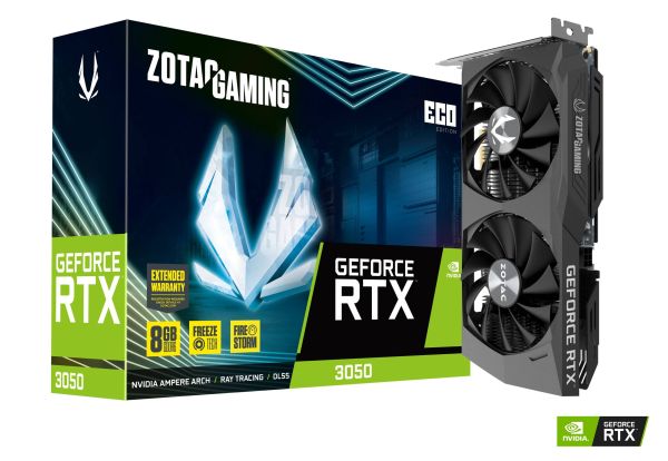 ვიდეო დაფა ZOTAC GAMING GeForce RTX3050 6GB 96-Bit GDDR6 - ZT-A30510G-10L